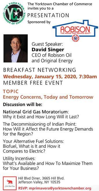 Yorktown Chamber of Commerce Breakfast Networking featuring our CEO, David Singer